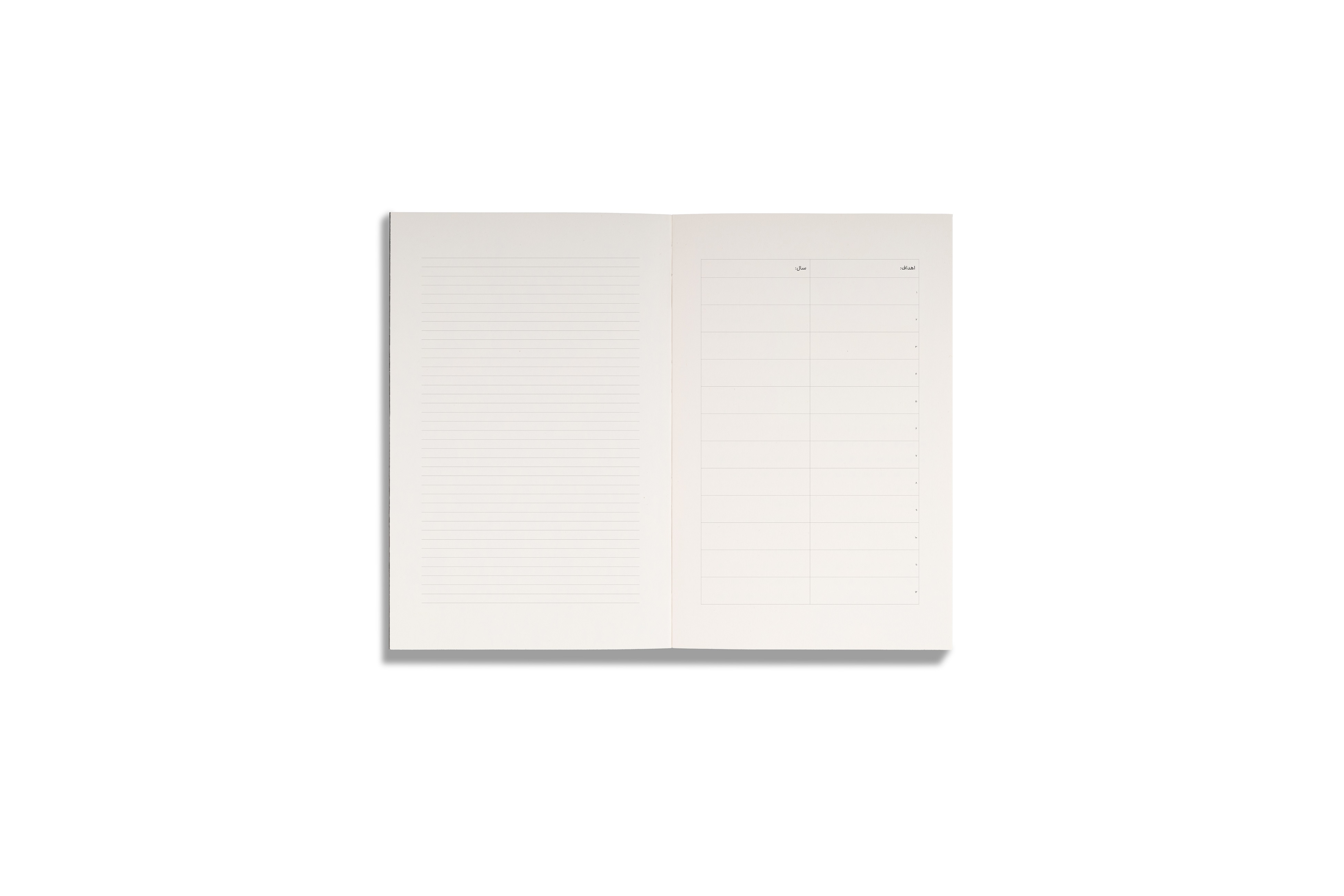 لیست اهداف سالانه